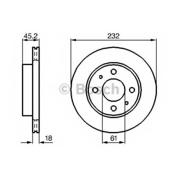 Тормозной диск BOSCH 0 986 478 650