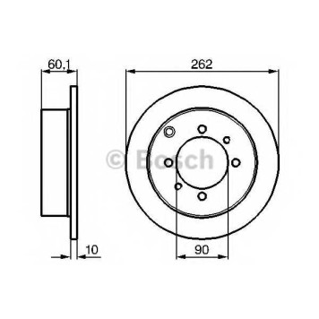 Тормозной диск BOSCH 0 986 478 655