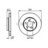 Тормозной диск BOSCH 0 986 478 667