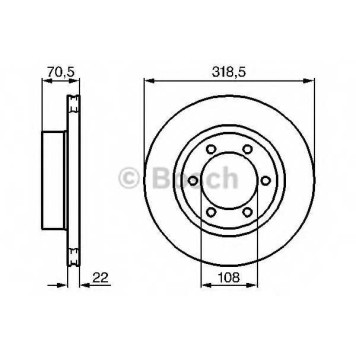 Тормозной диск BOSCH 0 986 478 698