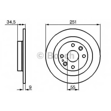 Тормозной диск BOSCH 0 986 478 701