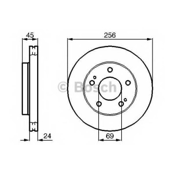 Тормозной диск BOSCH 0 986 478 708