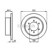 Тормозной диск BOSCH 0 986 478 713