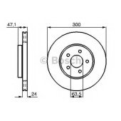 Тормозной диск BOSCH 0 986 478 718