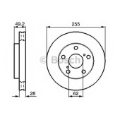 Тормозной диск BOSCH 0 986 478 726