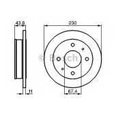 Тормозной диск BOSCH 0 986 478 727