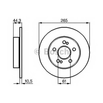 Тормозной диск BOSCH 0 986 478 758