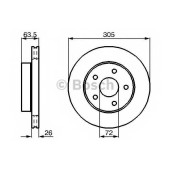 Тормозной диск BOSCH 0 986 478 772