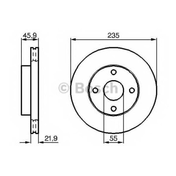 Тормозной диск BOSCH 0 986 478 787