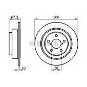 Тормозной диск BOSCH 0 986 478 799