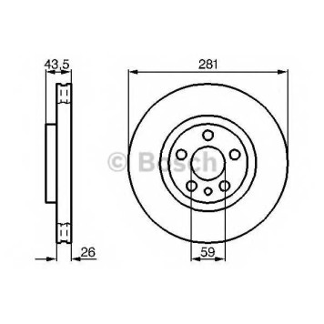 Тормозной диск BOSCH 0 986 478 812