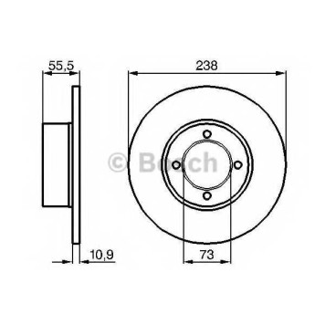 Тормозной диск BOSCH 0 986 478 079