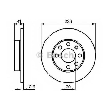 Тормозной диск BOSCH 0 986 478 081