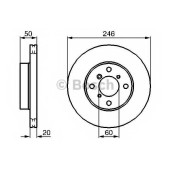 Тормозной диск BOSCH 0 986 478 841