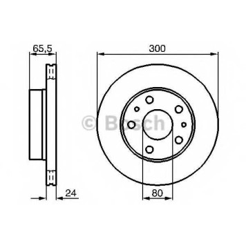 Тормозной диск BOSCH 0 986 478 842