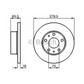 Тормозной диск BOSCH 0 986 478 843