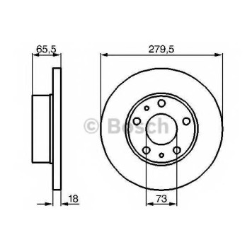 Тормозной диск BOSCH 0 986 478 843
