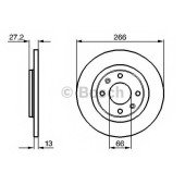 Тормозной диск BOSCH 0 986 478 847