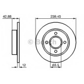 Тормозной диск BOSCH 0 986 478 856