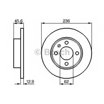 Тормозной диск BOSCH 0 986 478 859
