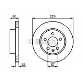Тормозной диск BOSCH 0 986 478 861