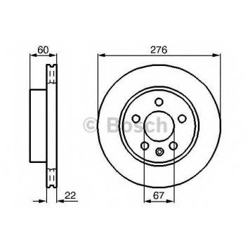 Тормозной диск BOSCH 0 986 478 861