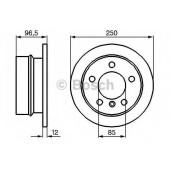 Тормозной диск BOSCH 0 986 478 863
