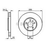 Тормозной диск BOSCH 0 986 478 867