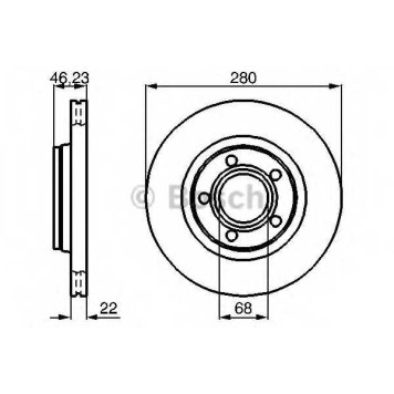 Тормозной диск BOSCH 0 986 478 869
