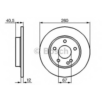 Тормозной диск BOSCH 0 986 478 874