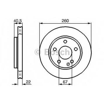Тормозной диск BOSCH 0 986 478 875