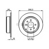 Тормозной диск BOSCH 0 986 478 877