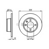 Тормозной диск BOSCH 0 986 478 879