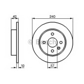 Тормозной диск BOSCH 0 986 478 882