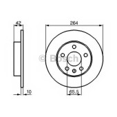 Тормозной диск BOSCH 0 986 478 884
