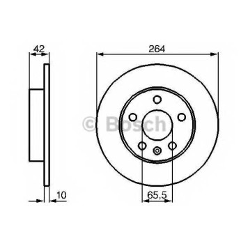 Тормозной диск BOSCH 0 986 478 884