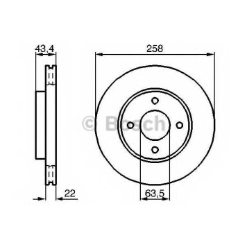 Тормозной диск BOSCH 0 986 478 892