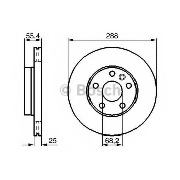 Тормозной диск BOSCH 0 986 478 893