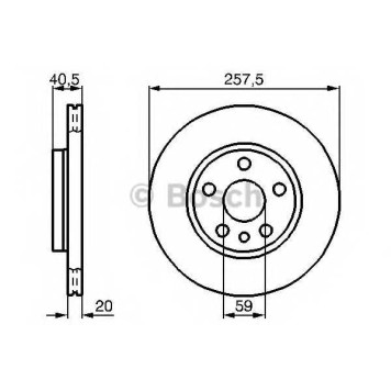 Тормозной диск BOSCH 0 986 478 896