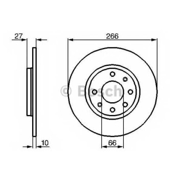 Тормозной диск BOSCH 0 986 478 090