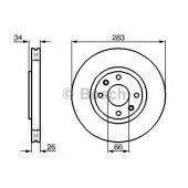 Тормозной диск BOSCH 0 986 478 979