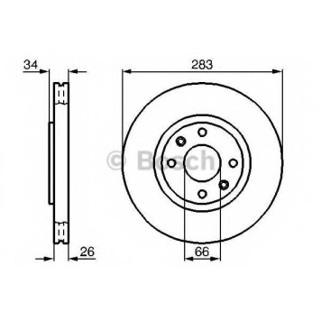 Тормозной диск BOSCH 0 986 478 979