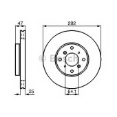 Тормозной диск BOSCH 0 986 478 982