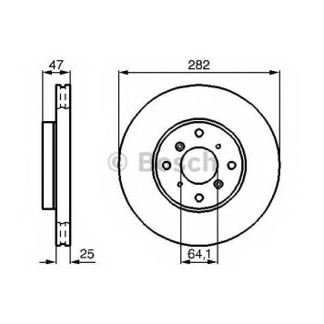 Тормозной диск BOSCH 0 986 478 982