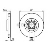 Тормозной диск BOSCH 0 986 478 985