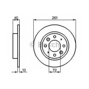 Тормозной диск BOSCH 0 986 479 018
