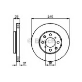 Тормозной диск BOSCH 0 986 479 033