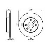 Тормозной диск BOSCH 0 986 478 105