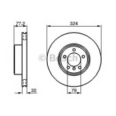 Тормозной диск BOSCH 0 986 479 115