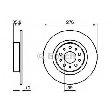 Тормозной диск BOSCH 0 986 479 120